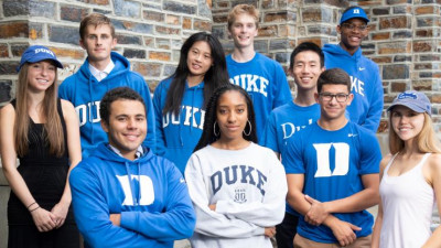Group photo of the A. James Clark Scholars at Duke University in fall 2018.